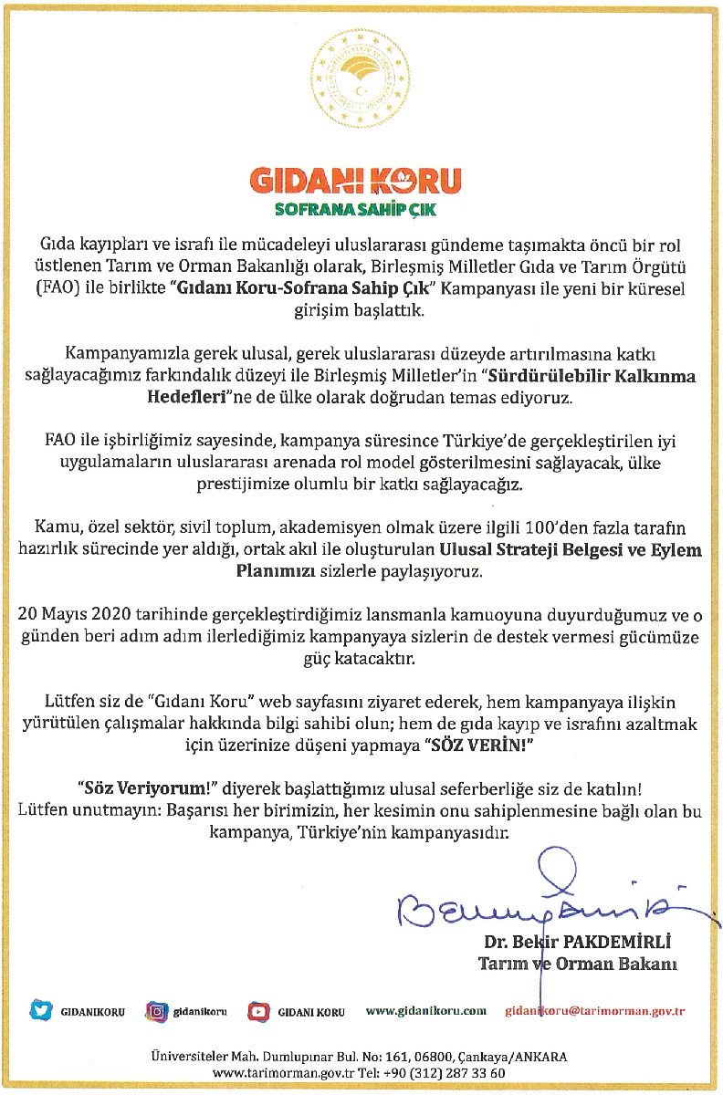 Gıdanı Koru